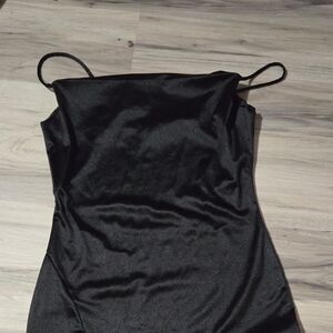 Elegant Black Asymmetrical Dress